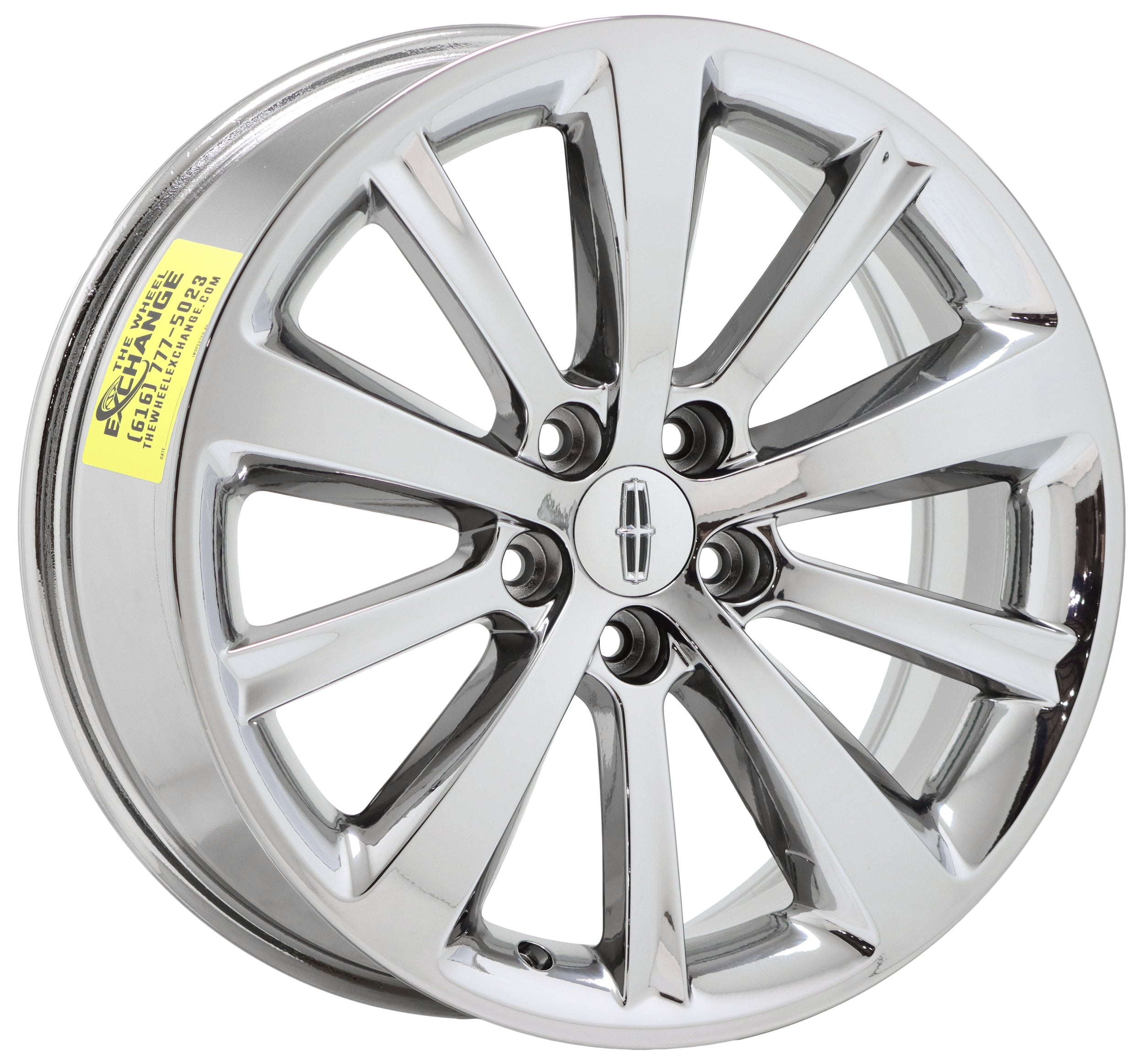 19" Lincoln MKS Bright Chrome wheel rim Factory OEM single 3766